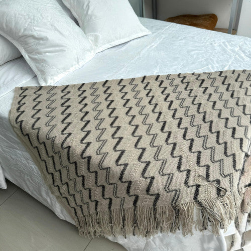 Frazada BEIGE- GRIS