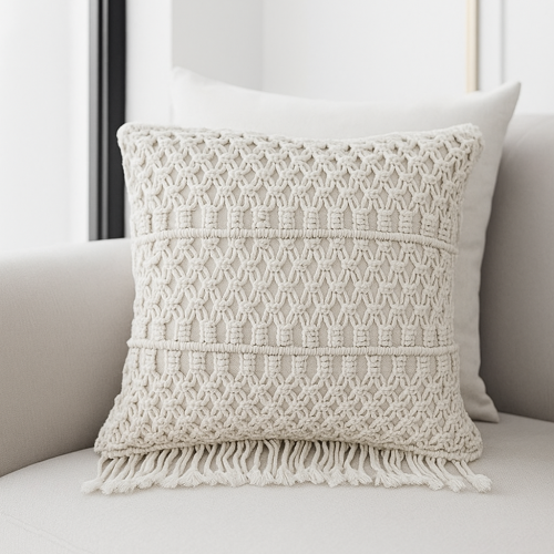 FUNDA DE COJIN MACRAME ARTISA