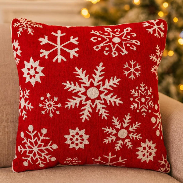 Funda Cojín Navideño Terciopelo Copitos